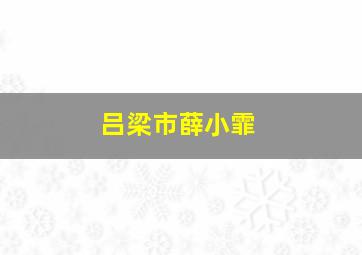 吕梁市薛小霏