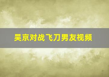 吴京对战飞刀男友视频