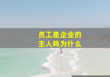 员工是企业的主人吗为什么