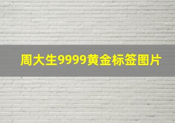 周大生9999黄金标签图片