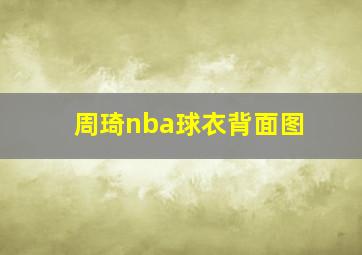 周琦nba球衣背面图