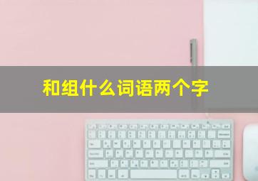 和组什么词语两个字