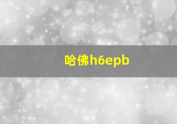 哈佛h6epb