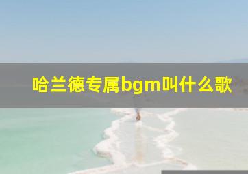 哈兰德专属bgm叫什么歌