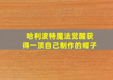 哈利波特魔法觉醒获得一顶自己制作的帽子