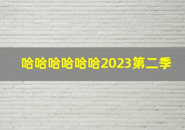 哈哈哈哈哈哈2023第二季