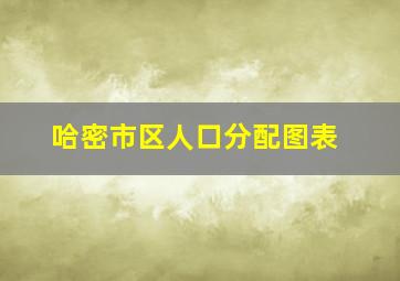 哈密市区人口分配图表