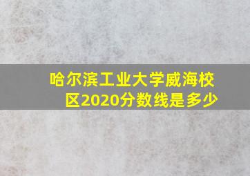 哈尔滨工业大学威海校区2020分数线是多少