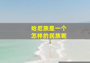 哈尼族是一个怎样的民族呢