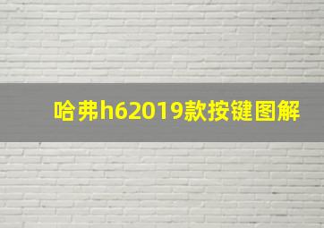 哈弗h62019款按键图解