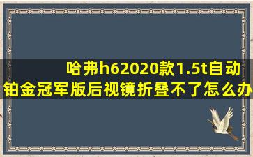 哈弗h62020款1.5t自动铂金冠军版后视镜折叠不了怎么办