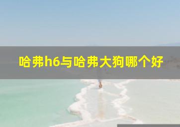 哈弗h6与哈弗大狗哪个好