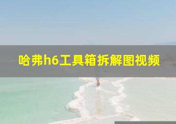 哈弗h6工具箱拆解图视频