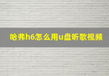 哈弗h6怎么用u盘听歌视频