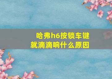 哈弗h6按锁车键就滴滴响什么原因