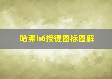 哈弗h6按键图标图解