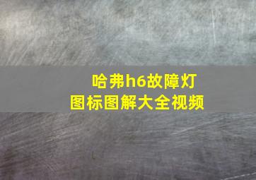 哈弗h6故障灯图标图解大全视频