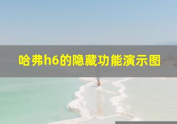 哈弗h6的隐藏功能演示图