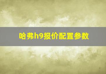 哈弗h9报价配置参数