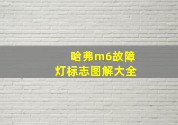 哈弗m6故障灯标志图解大全