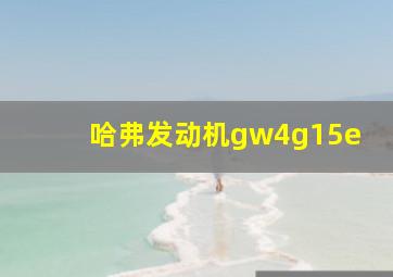 哈弗发动机gw4g15e