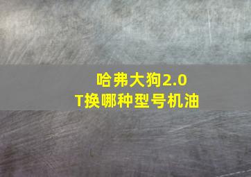 哈弗大狗2.0T换哪种型号机油