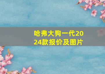 哈弗大狗一代2024款报价及图片