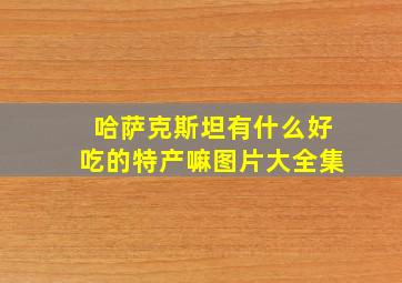 哈萨克斯坦有什么好吃的特产嘛图片大全集