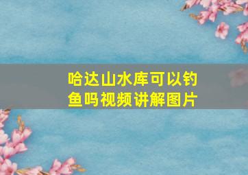 哈达山水库可以钓鱼吗视频讲解图片