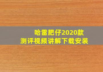 哈雷肥仔2020款测评视频讲解下载安装