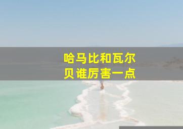 哈马比和瓦尔贝谁厉害一点