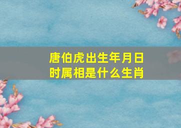 唐伯虎出生年月日时属相是什么生肖