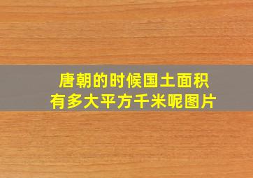 唐朝的时候国土面积有多大平方千米呢图片