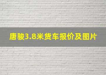 唐骏3.8米货车报价及图片