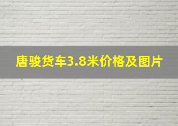 唐骏货车3.8米价格及图片