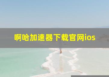 啊哈加速器下载官网ios