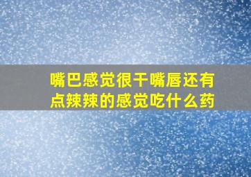 嘴巴感觉很干嘴唇还有点辣辣的感觉吃什么药