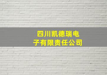 四川凯德瑞电子有限责任公司