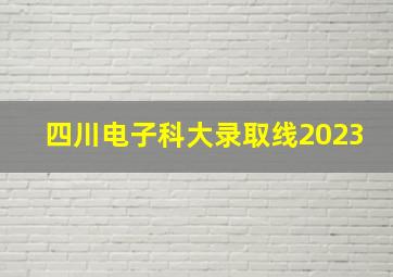 四川电子科大录取线2023