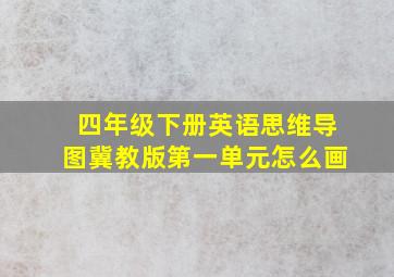 四年级下册英语思维导图冀教版第一单元怎么画