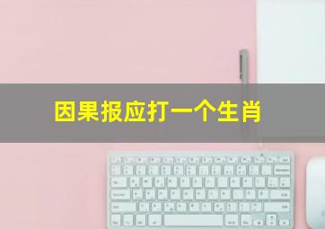 因果报应打一个生肖