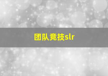 团队竞技slr