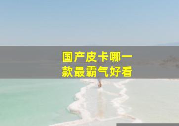 国产皮卡哪一款最霸气好看