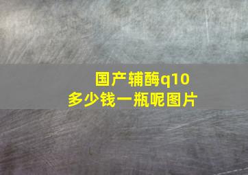 国产辅酶q10多少钱一瓶呢图片