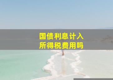 国债利息计入所得税费用吗