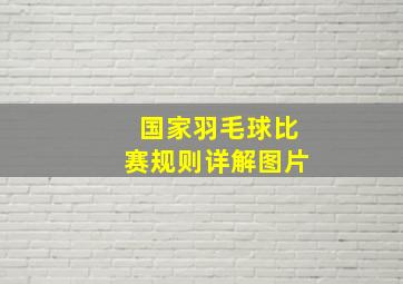 国家羽毛球比赛规则详解图片