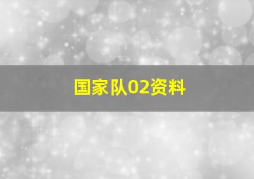 国家队02资料