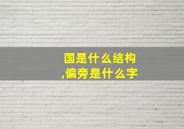 国是什么结构,偏旁是什么字