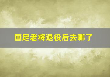 国足老将退役后去哪了