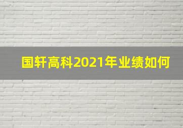 国轩高科2021年业绩如何